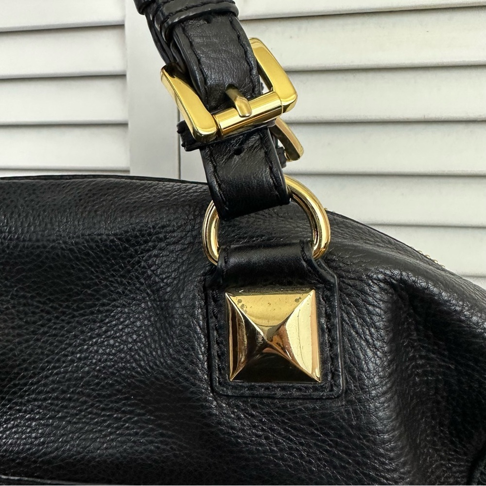 Michael Kors Black Leather Satchel - Picture 6 of 10